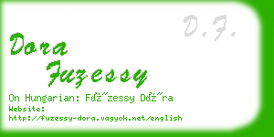 dora fuzessy business card